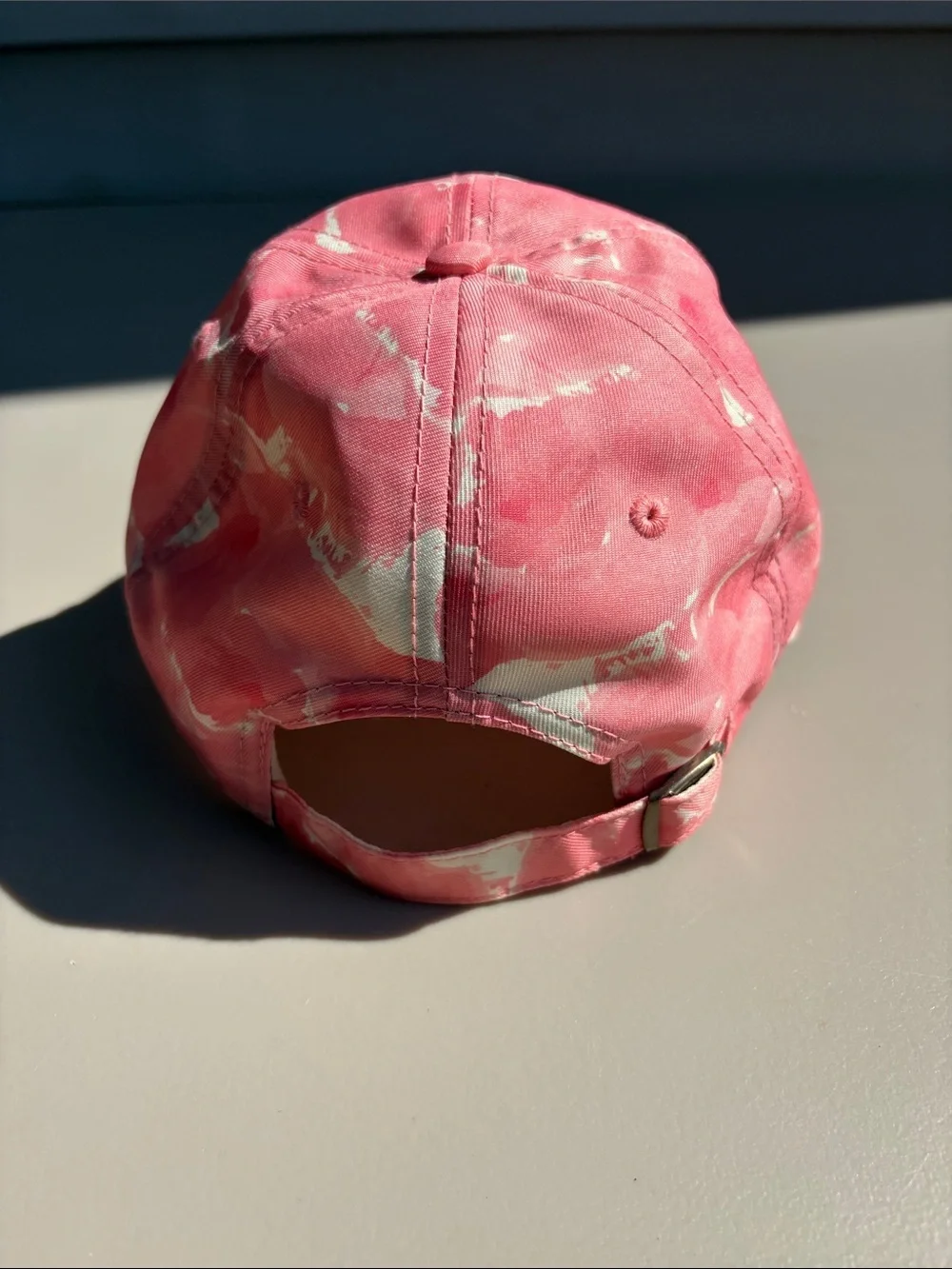 MLB TEXAS RANGERS Pink Tie-Dye Baseball Cap with Embroidered 'T'